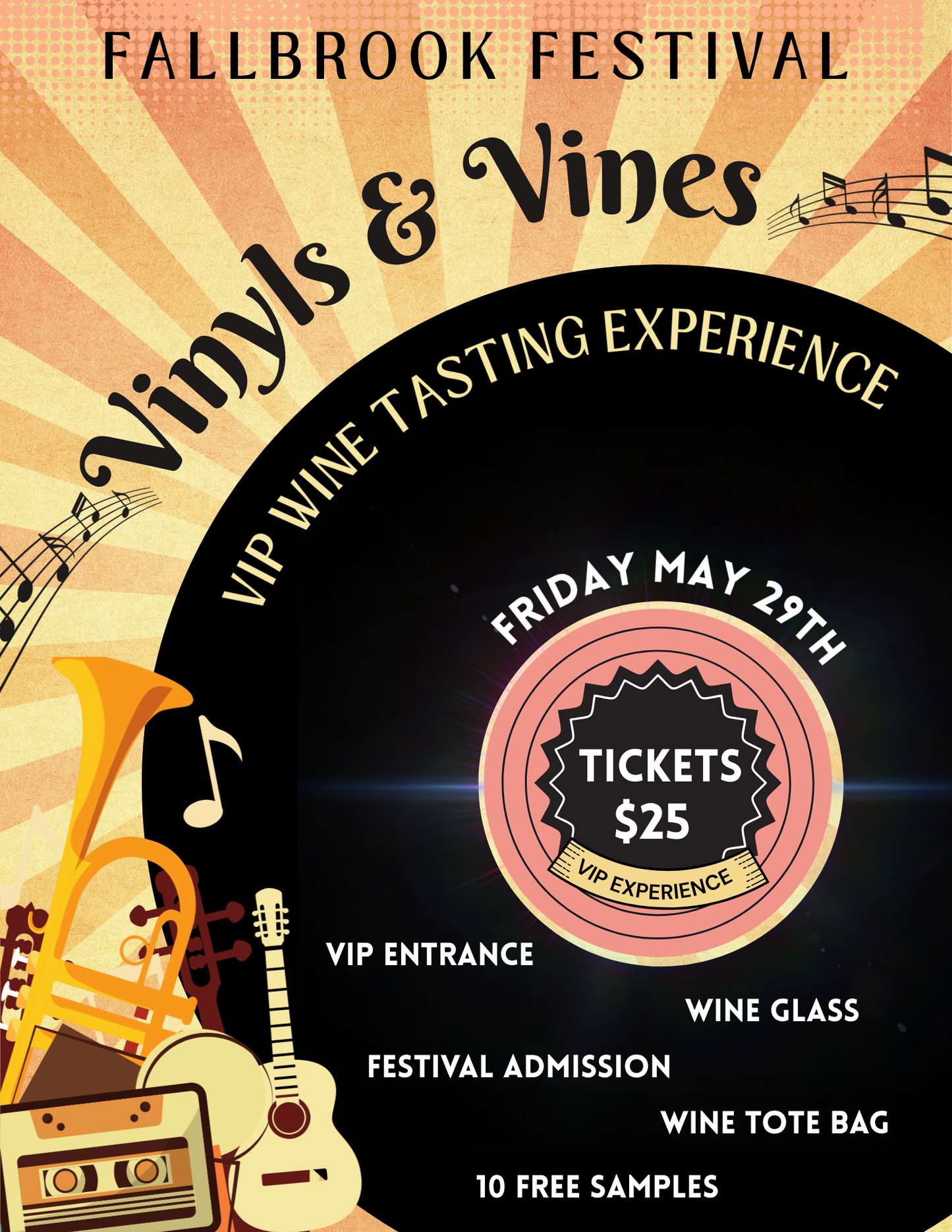 VINYLS AND VINES VIP (FALLBROOK FESTIVAL)